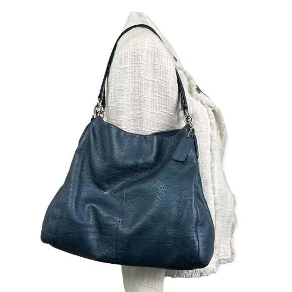 Coach Phoebe Navy Shoulder Bag F32723 / F1157 - Picture 2 of 9